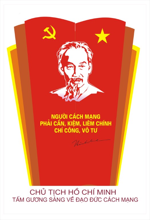 Người cách mạng phải Cần, Kiệm, Liêm, Chính, Chí công, Vô tư, Tranh cổ động, Nguyễn Văn Ngần (Hà Nam)